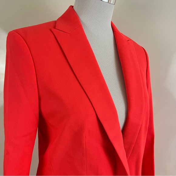 Rag & Bone Lexington Virgin Wool Tailtor-Fit Blazer Neon Orange US4 $550 - Picture 8 of 16